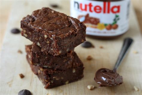 Nutella Brownies Nutella Brownies With Hazelnuts Recipe O Flickr