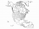 North America Map Drawing at GetDrawings | Free download