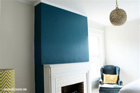 Moody or serene, depending on the depth of the color. Inspired by Charm: Painted Fireplace wall color is Slate ...