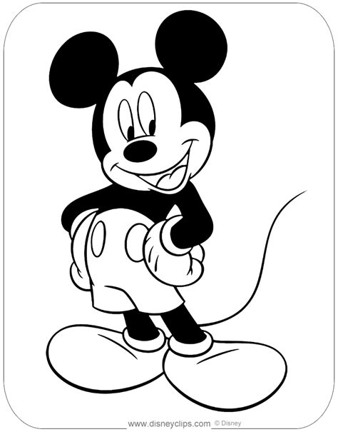 Mickey Mouse Coloring Pages Disneys World Of Wonders