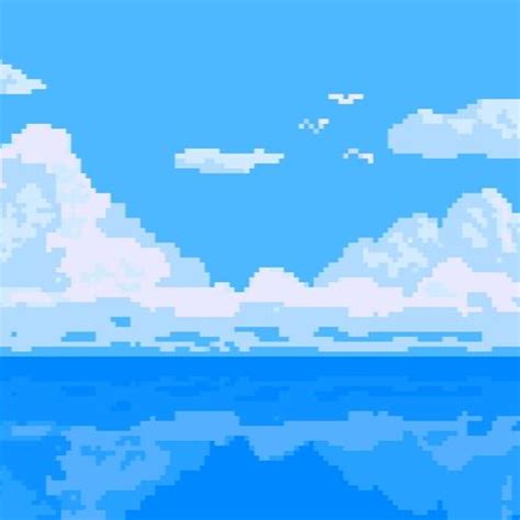 Travel Back In Time With 8 Bit Sky Background And Enjoy A Nostalgic
