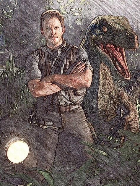 Jurassic World Owen Grady And Blue By Speedstinger On Deviantart Jurassic World Jurassic