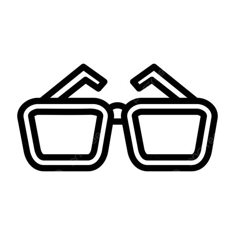Glasses Line Icon Vector Glasses Icon Eyeglasses Glasses Png And