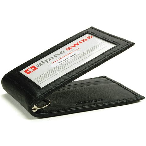 The serman brands is for people who want a slim pocket wallet that is designed to impress and that which won't cost them the earth. Alpine Swiss Mens Bifold Money Clip Spring Loaded Leather ID Front Pocket Wallet | eBay