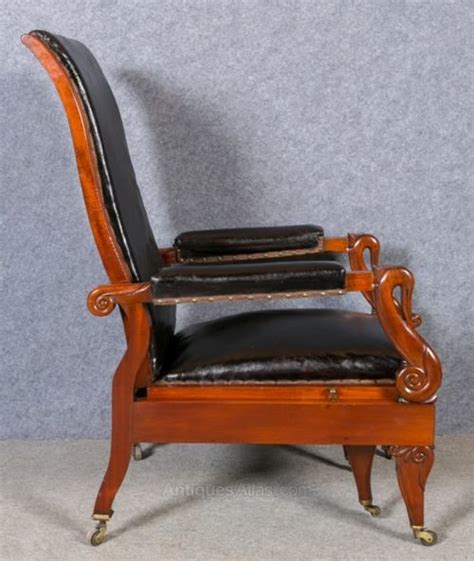 To repair, you can simply: Antique Mahogany Reclining Armchair - Antiques Atlas