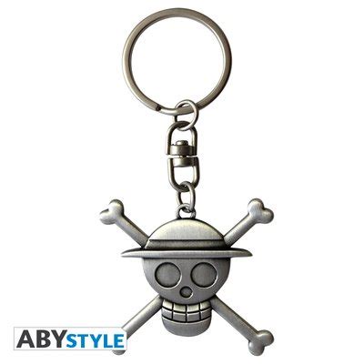 piece keychain  skull luffy