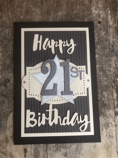21st Birthday Card By Elizabeth Guys 21st Birthday Happy 20th