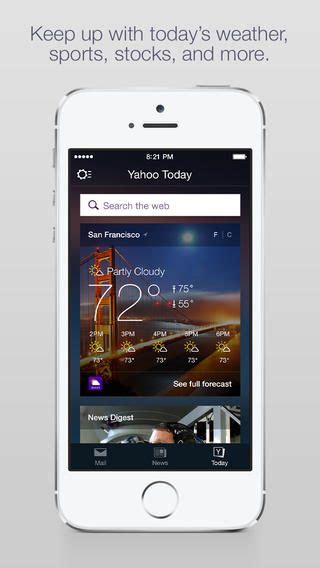 ‣ focus on what's important with the newest version of the yahoo news app. Yahoo Mail iPhone app adds weather, web search, news ...