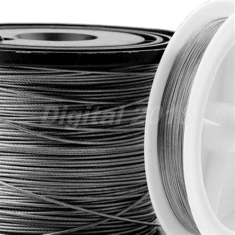 50m Strength Braided 7 Strands Stainless Steel Wire Fishing Line Test 6