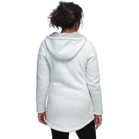 Stoic Sherpa Lined Hooded Sweater Fleece Jacket Womens
