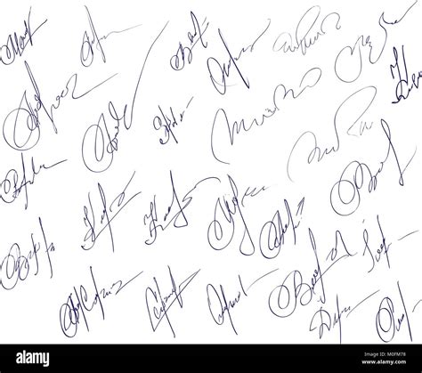 Fictitious Signature Hi Res Stock Photography And Images Alamy
