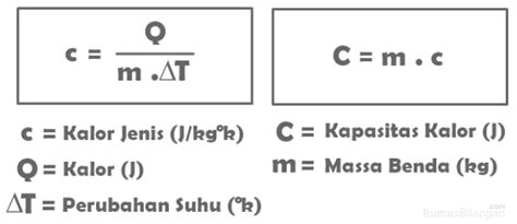 Rumus Kalor Pengertian Kalor Dan Contoh Soal Kalor Fisika Dan