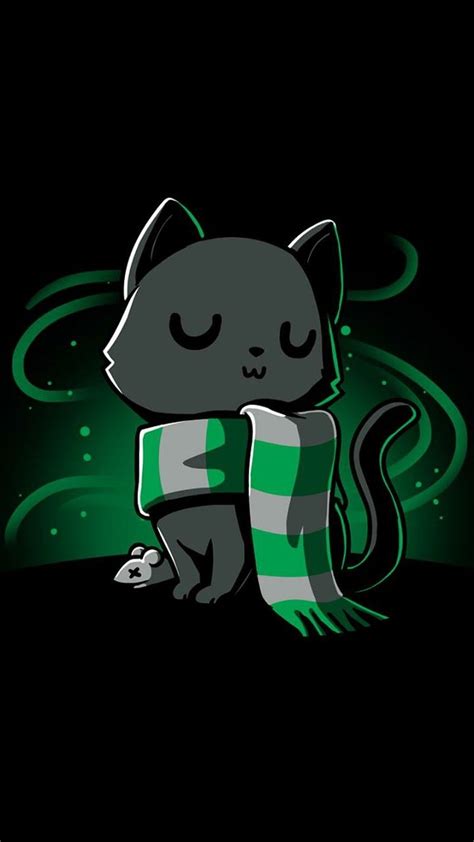 Cute Slytherin Harry Potter Cat Hd Phone Wallpaper Pxfuel