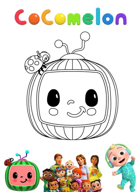 Cocomelon Coloring Book Pages