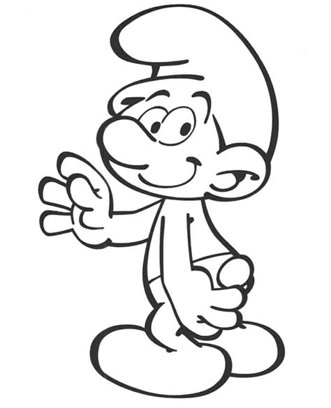 Desenhos De Smurfette Para Colorir E Imprimir Colorironlinecom