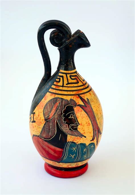 Ceramic Greek Pottery Ancient Archaeology Greece Handmade Vase