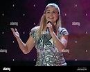 Swiss Schlager singer Beatrice Egli performs during the recording of ...