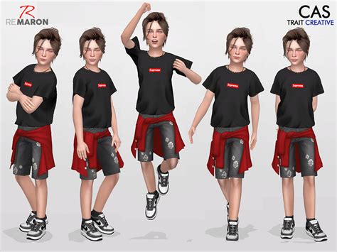The Sims Resource Pose For Kids Cas Pose Set 1