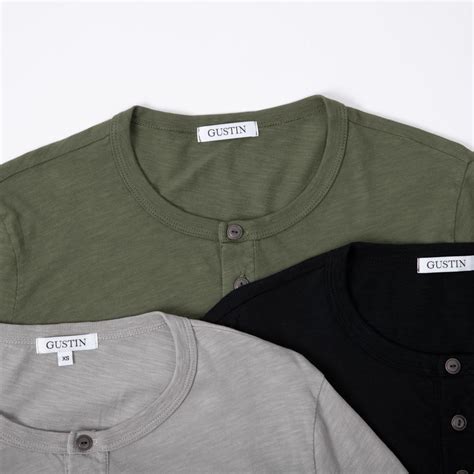 All kind of knit wear : Slub Pocket Henley 3 Pack | Gustin | Henleys