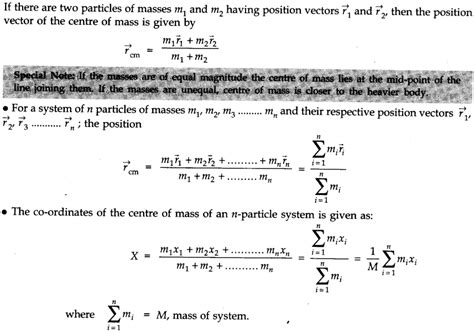 Notes Class 11 Physics Chapter 7 Systems Of Particles And Rotational Motion
