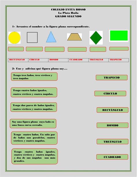 Figuras Geométricas Planas Activity Live Worksheets