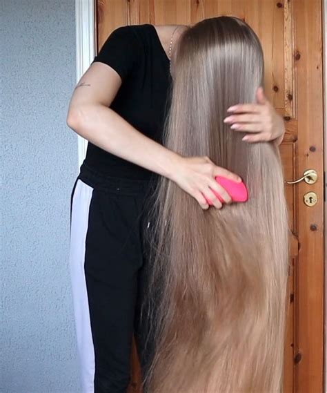 Video Very Long Blonde Hair Morning Brushing Long Blonde Hair Long