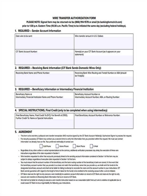 Free 9 Wire Transfer Forms In Pdf Ms Word Excel