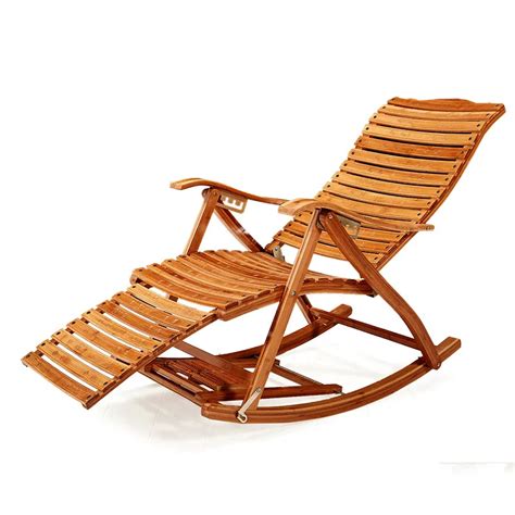 Buy Modern Foldadble Bamboo Rocking Chair Recliner