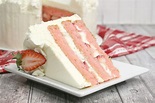 Strawberry Moscato Cake with Cream Cheese Buttercream Frosting - My ...