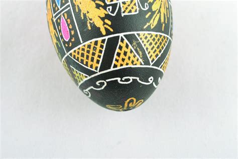 Buy Homemade Easter Egg With Painting Made Using Waxing Technique