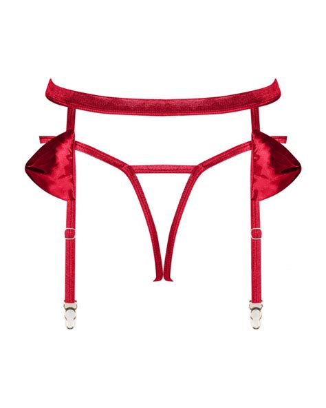Sexy Red Garter Belt Obsessive Sexy Lingerie Set
