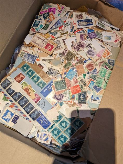 Stamps Lot Collection Albums Kiloware Off Paper Large Lot Pick Up