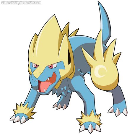 My Favorite Electric Type Of 2015 Manectric By Generalgibby On Deviantart