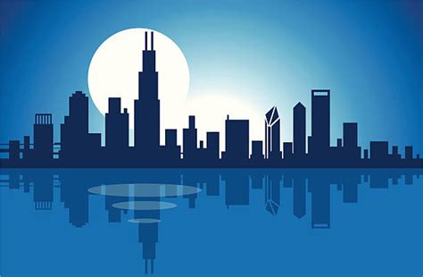 Royalty Free Chicago Skyline Clip Art Vector Images And Illustrations
