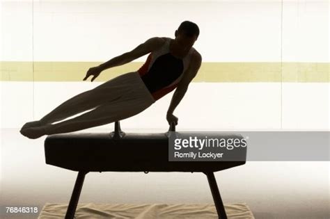 Male Gymnast Performing On Pommel Horse High Res Stock Photo Getty Images