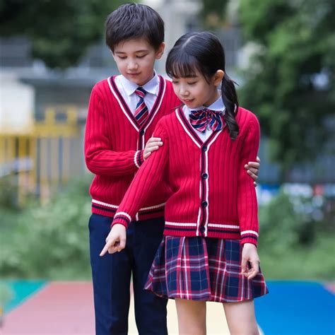 Boys And Girls Kindergarten School Uniform School Uniform Childrens