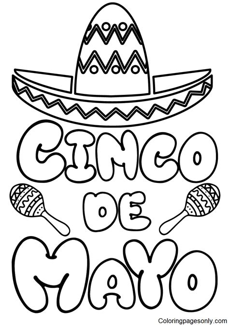 Cinco De Mayo Coloring Pages Printable for Free Download