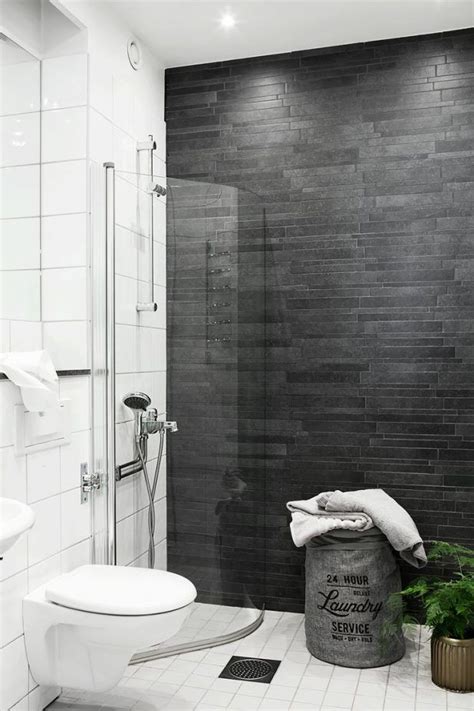 If you want a natural, modern look. Ergonomic Dark Grey Tile Bathroom Ideas Find This Pin And ...