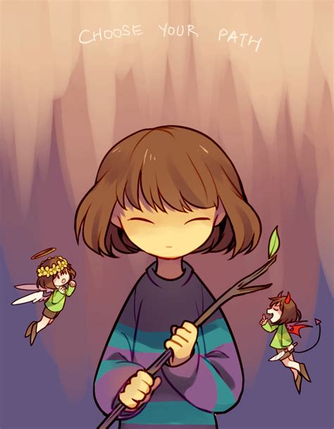 Frisk And Chara Undertale Drawn By Paprikasa Danbooru