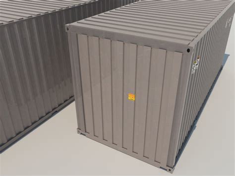Shipping Cargo Containers Gray 3d Model 3d Models World