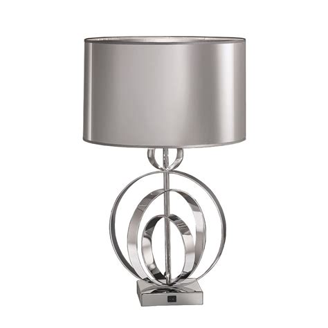 Franklin T969 Zany 1 Light Polished Chrome Table Lamp Lighting From