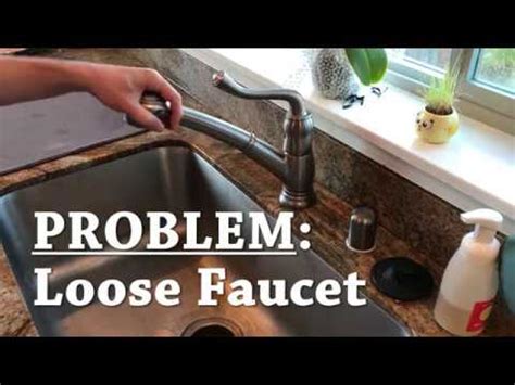 How do you tighten a loose kitchen faucet handle? How To 001 - Loose Faucet - YouTube