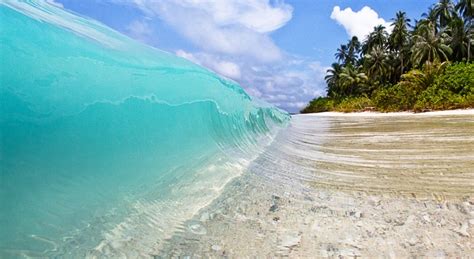 Shorebreak At Mentawai Indonesia Clear Blue Water And White Sand