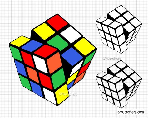 Rubiks Cube Svg Cube Svg Rubic Cube Svg Rubics Cube Vector Etsy Uk