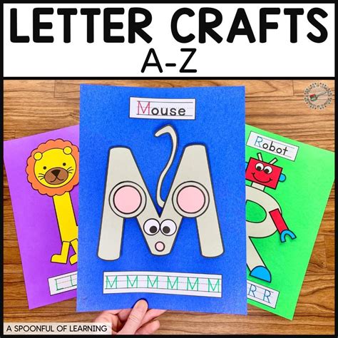 52 Fun And Easy Alphabet Letter Crafts A Spoonful Of Learning