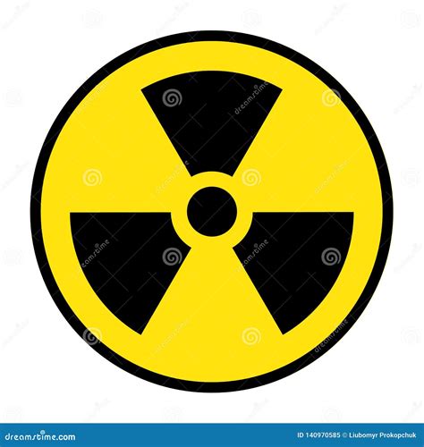 The Radiation Icon Radiation Symbol Stock Vector Illustration Of