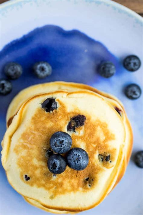 Fluffy Blueberry Pancakes Delicious Little Bites