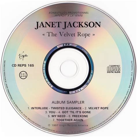 Page Janet Jackson The Velvet Rope Vinyl Records LP CD