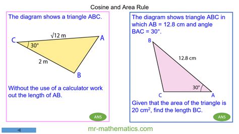 Distance Learning Trigonometry With Non Right Angled Triangles Mr