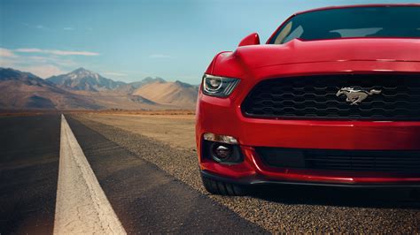 Mustang Gt Premium Fastback In Race Red Fond Décran Hd Arrière Plan
